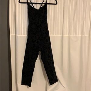 Velvet paisley jumpsuit